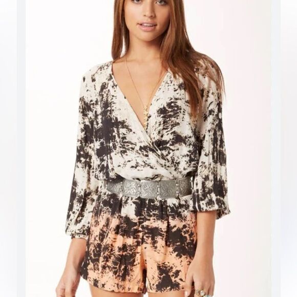 Blue Life Bohemian Style Romper. Size Small. - Picture 1 of 11